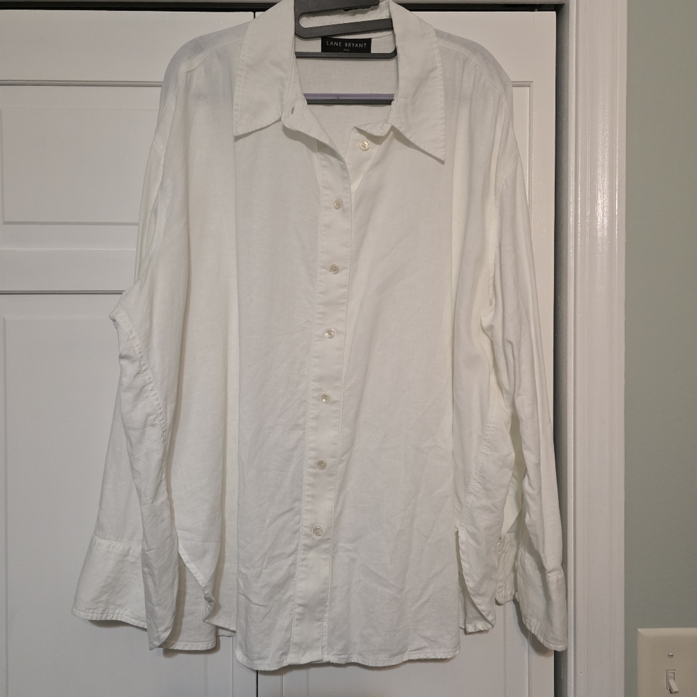 Lane Bryant Lot of 2 Outfits - Linen - Tops 18/20, Pants 20L - Picture 2 of 13